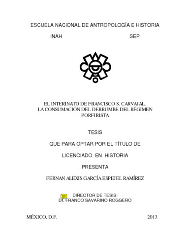 El interinato de Francisco S. Carvajal