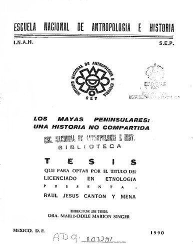 Los mayas peninsulares: una historia no compartida
