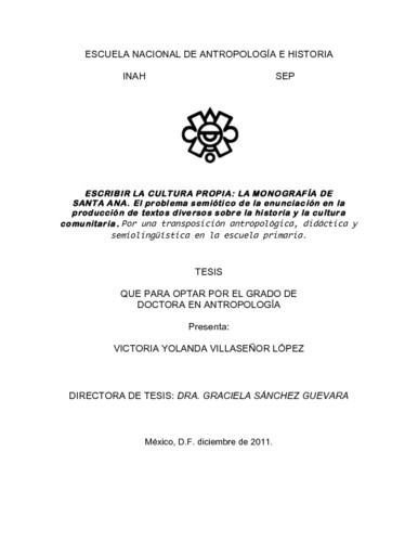 Escribir la cultura propia