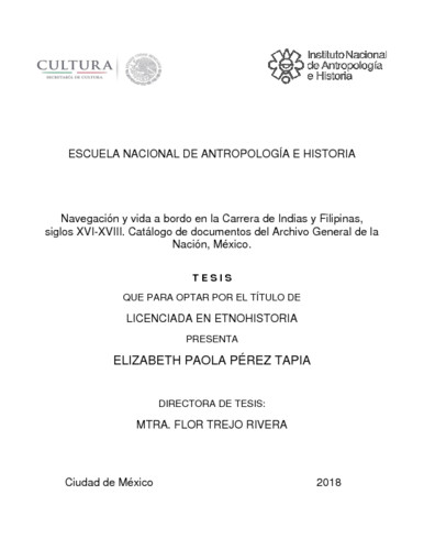 Navegación y vida a bordo en la Carrera de Indias y Filipinas, siglos XVI-XVIII