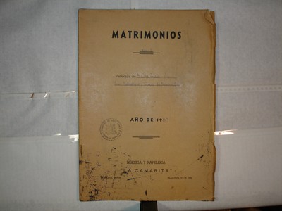 1 cuadernillo de Matrimonios