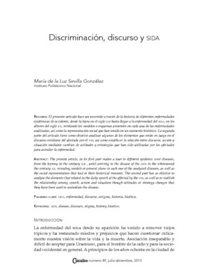 Discriminación, discurso y sida