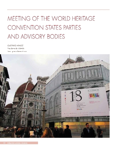 Meeting of the world heritage convention states parties and advisor y bodies