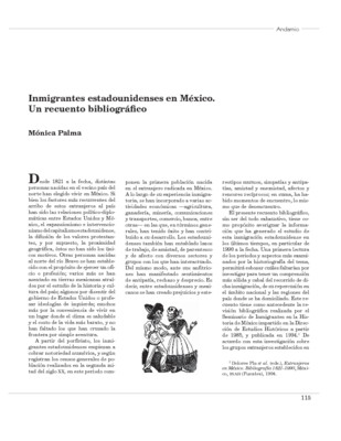 Inmigrantes estadounidenses en México. Un recuento bibliográfico