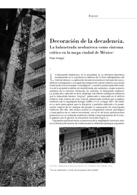 Decoración de la decadencia. La balaustrada neobarroca como síntoma crítico en la mega ciudad de México