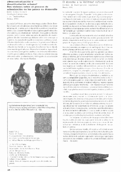 ¿Desentralización o desarticulación urbana? Dos viciones sobre el proceso de urbanización en los países en desarrollo