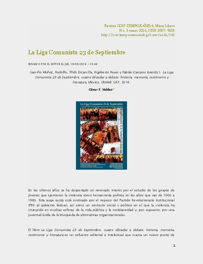 La Liga Comunista 23 de Septiembre