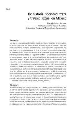 De historia, sociedad, trata y trabajo sexual en México