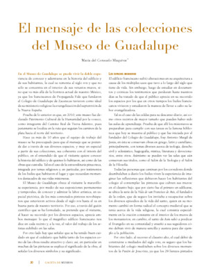 El mensaje de las colecciones del Museo de Guadalupe