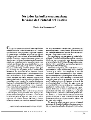 No todos los indios eran mexicas: la visión de Cristóbal del Castillo