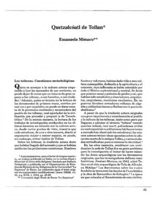 Quetzalcóatl de Tollan