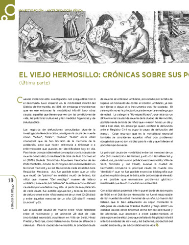 El viejo Hermosillo: crónicas sobre sus pobladores y las epidemias (última parte)