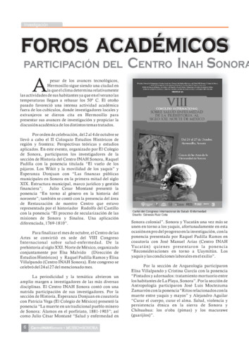 Foros académicos. Participación del Centro INAH Sonora en la vida académica y cultural