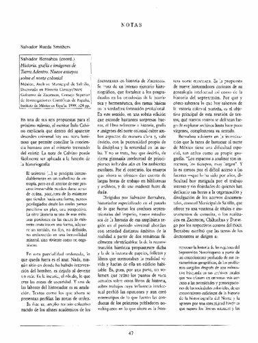 Salvador Bernabeu (coord.) Historia, grafía e imágenes de Tierra Adentro. Nueve ensayos sobre el norte colonial