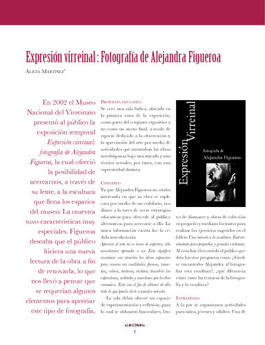 Espacios introductorios. Expresión virreinal: Fotografía de Alejandra Figueroa