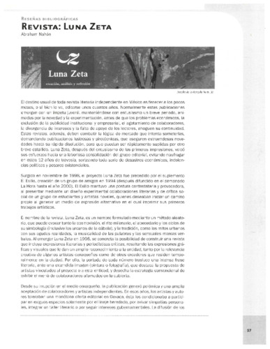 Revista: Luna Zeta