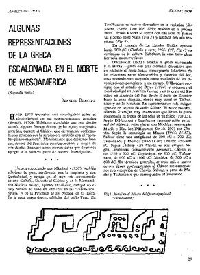 Algunas representaciones de la greca escalonada en el norte de Mesoamérica (segunda parte).