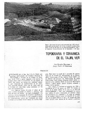 Topografía y cerámica de El Tajín, Ver.
