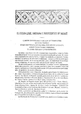 El estado libre, soberano e independiente de Nayarit.