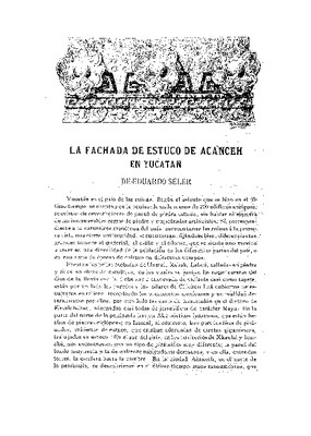 La fachada de estuco de Acancéh, Yucatán