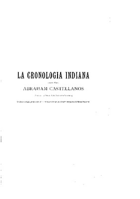 La cronología indiana.