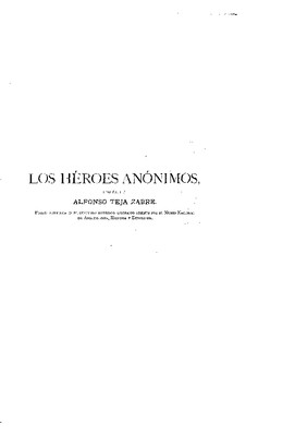 Los héroes anónimos. Poesía histórica-literaria.