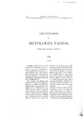 Diccionario de mitología nahoa.