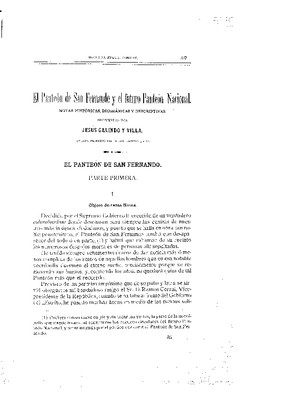 El Panteón de San Fernando y el futuro Panteón Nacional. Notas históricas, biográficas y descriptivas.