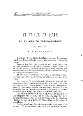 El culto al falo en el México precolombino.