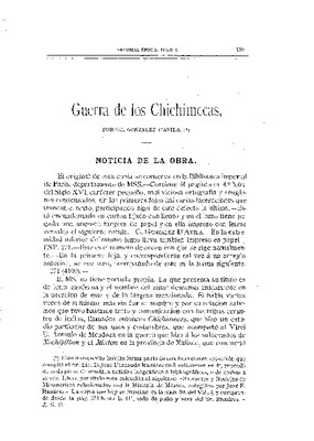 Guerra de los chichimecas por Gil González D'Ávila.- Noticia de la obra.