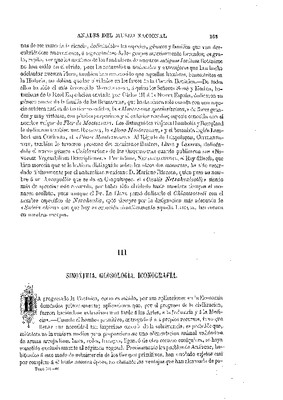 Primer estudio. La botánica entre los nahuas. III.- Sinonimia. Glosología. Iconografía.