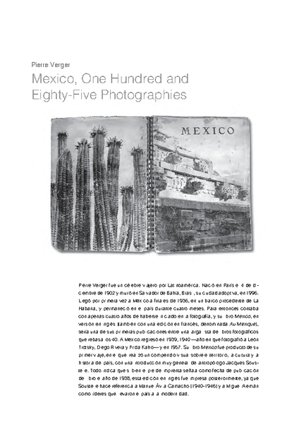 Mexico, One Hundred and Eighty-Five Photographies