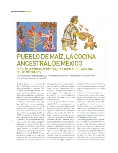 Pueblo del Maíz, la cocina ancestral de México. Ritos, ceremonias y prácticas culturales de la cocina de los mexicanos