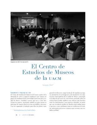 El Centro de Estudios de Museos de la UACM