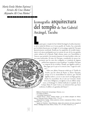 Iconografía: arquitectura del templo de San Gabriel Arcángel, Tacuba