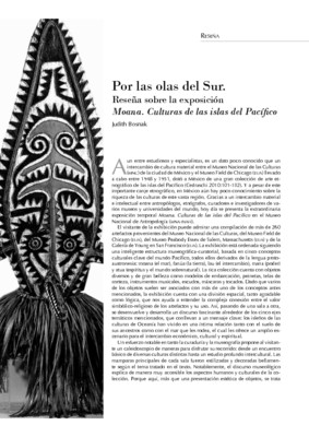 Por las olas del Sur. Reseña sobre la exposición Moana. Culturas de las islas del Pacífico