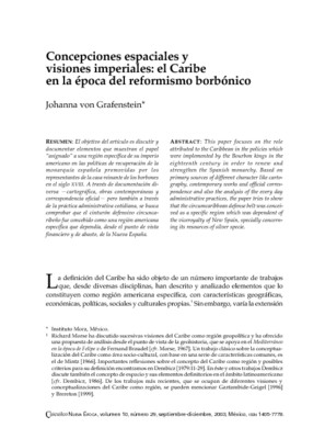 Concepciones espaciales y visiones imperiales: el Caribe en la época del reformismo borbónico