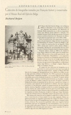 Colección de fotografías tomadas por François Aubert y conservadas por el Museo Real del Ejército Belga