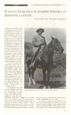 El acervo fotográfico de Josaphat Martínez en Monclova, Coahuila