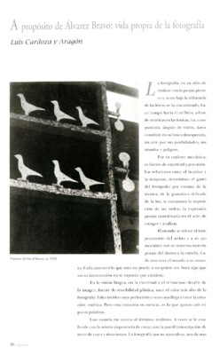 A propósito de Álvarez Bravo: vida propia de la fotografía