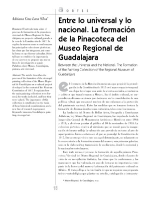 Entre lo universal y lo nacional. La formación de la Pinacoteca del Museo Regional de Guadalajara