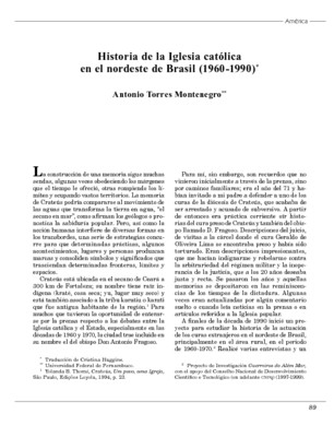 Historia de la Iglesia católica en el nordeste de Brasil (1960-1990)