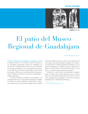 El patio del Museo Regional de Guadalajara