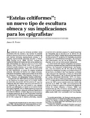 "Estelas celtiformes": un nuevo tipo de escultura olmeca y sus implicaciones para los epigrafistas