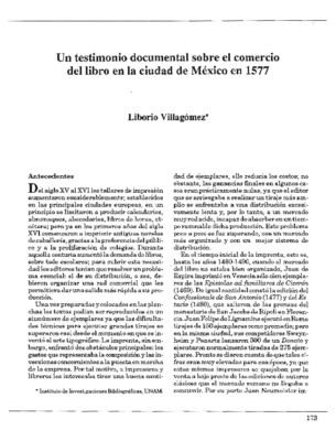 Un testimonio documental sobre el comercio del libro en la ciudad de México en 1577