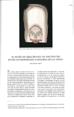 El Musée du Quai Branly: un encuentro entre Antropología e Historia de las Artes