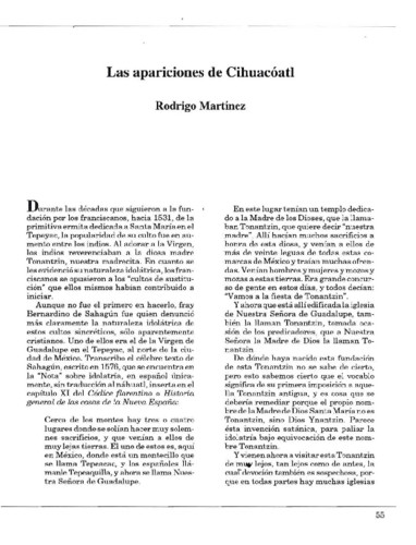 Las apariciones de Cihuacóatl 