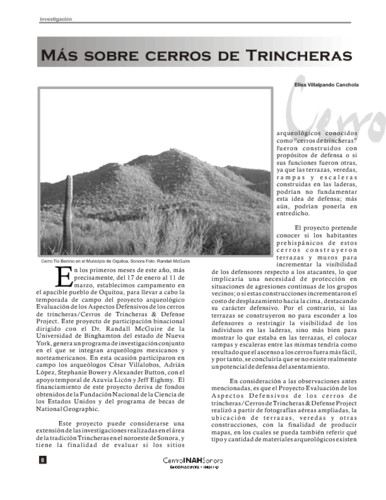 Más sobre Cerro de Trincheras