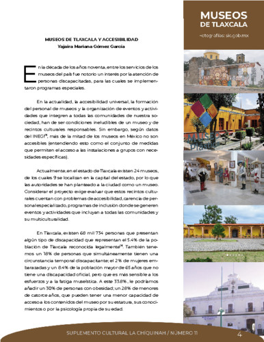 Museos de Tlaxcala y accesibilidad