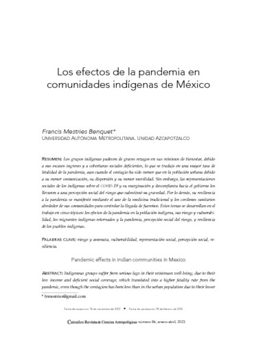 Los efectos de la pandemia en comunidades indígenas de México